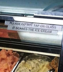 Do not tap the glass