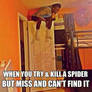 When a spider disappeares