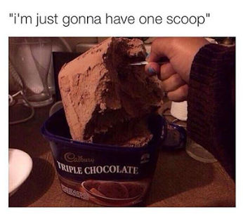 Just one scoop