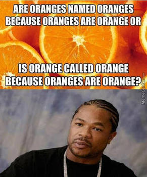 Are oranges...