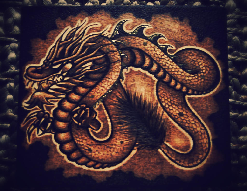 Chinese Dragon Box Top