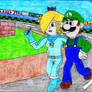 Remake of Luigi x Rosalina Drawing 2