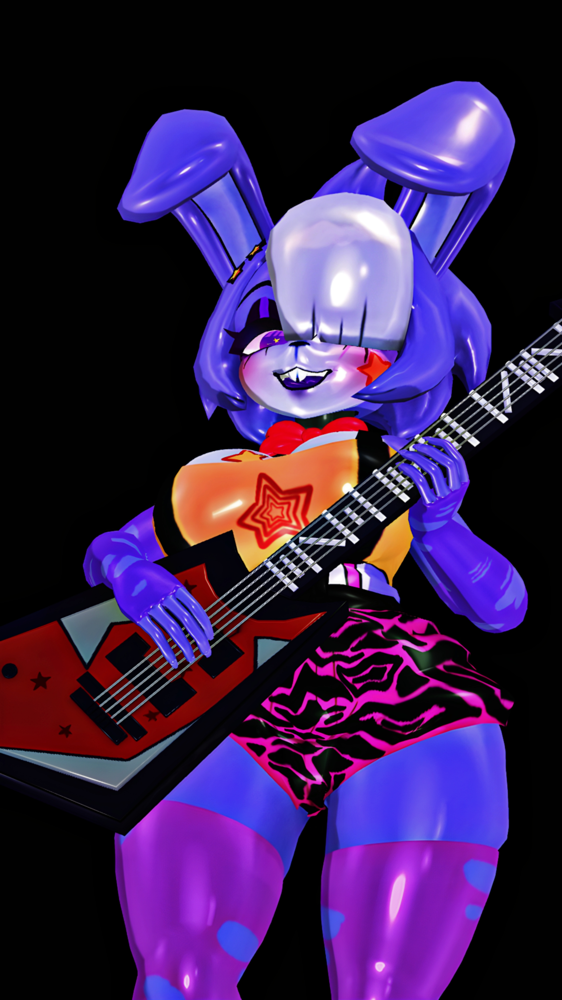 Glamrock Bonnie Portrait by TheNamesEllen on Newgrounds