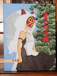 Princess Mononoke Acrylic painting