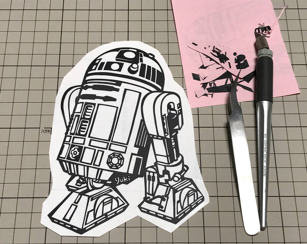 R2 Sticker R2-D2 Handmade Decal Sticker by Yuki-Shibaura on DeviantArt