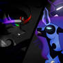 Nightmare Moon vs King Sombra