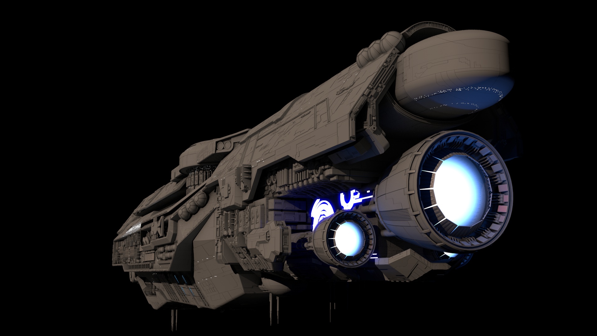 UNSC Infinity (redone again) Back shot