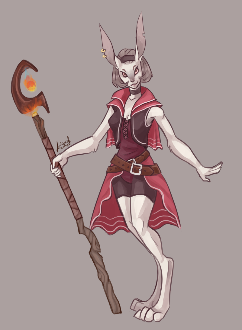 Rabbit Mage by Liquid-Ferret on DeviantArt