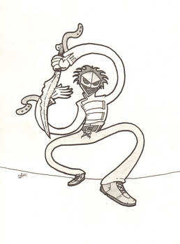 Straight Jacket cartoon style