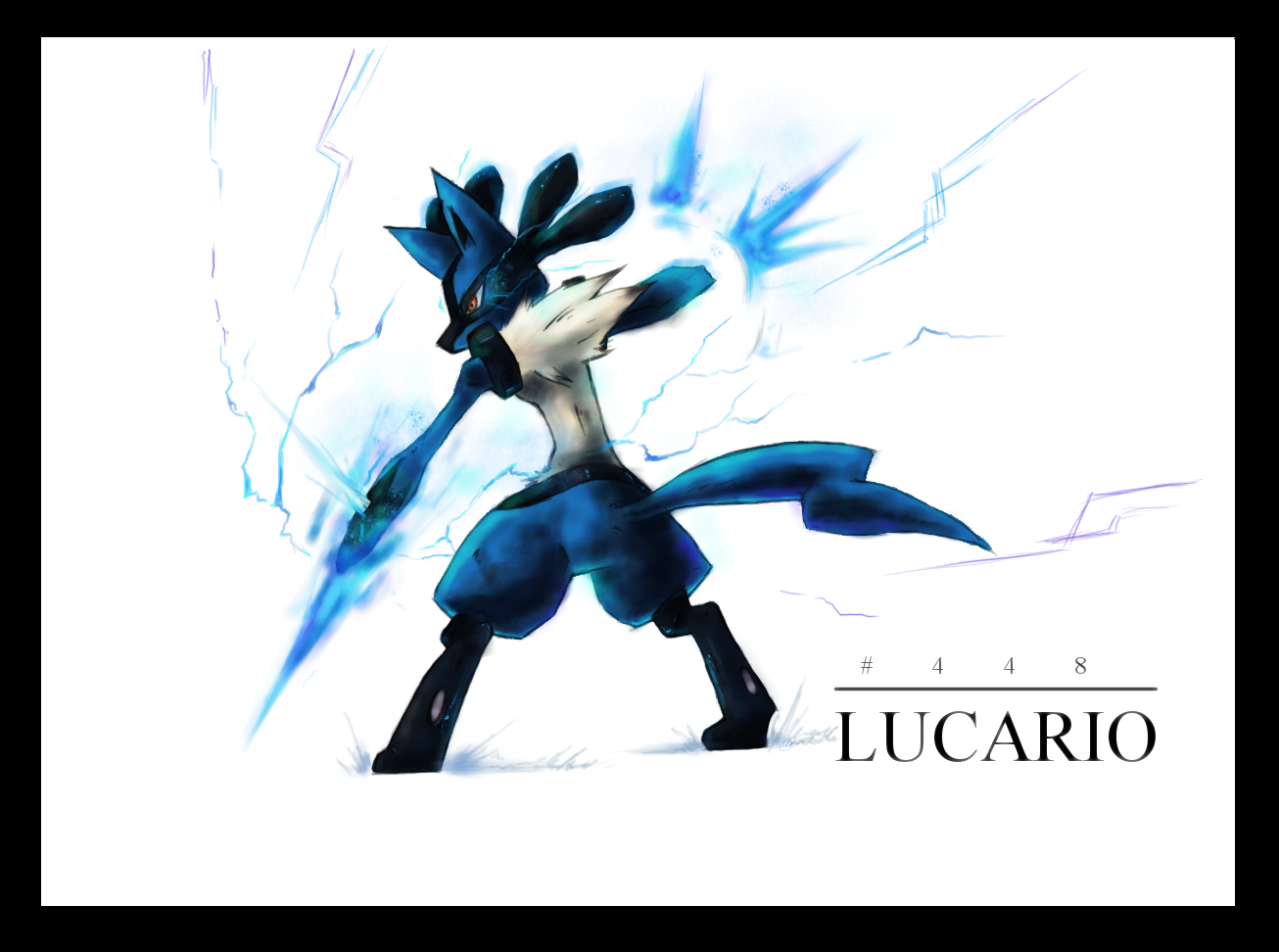 Shiny Mega Lucario, Pkm HD phone wallpaper