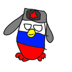Russiaball as a furby 