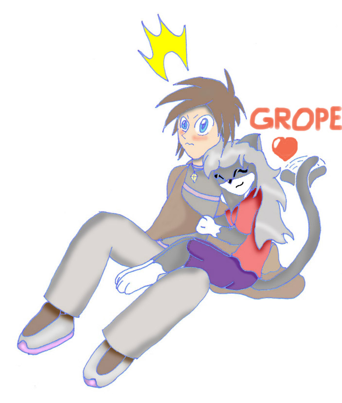 Mel-chan's new 'grope' form