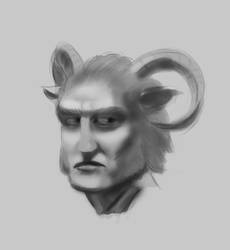 Satyr head