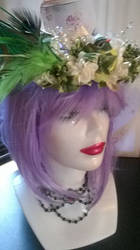 Green and White Spring Flower Crown