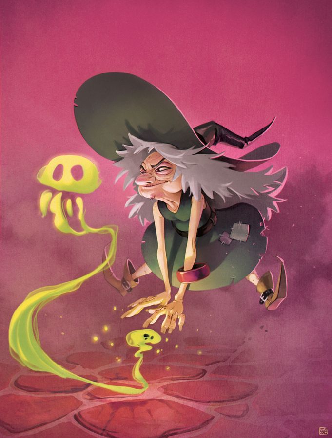 7thhero Card Sorciere by bib0un