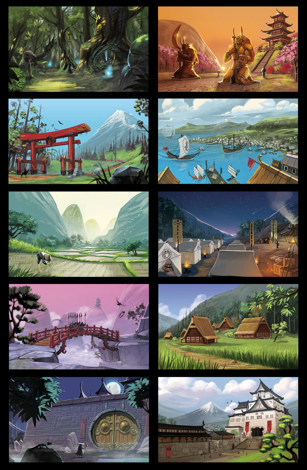 Lands of Kenjin by bib0un