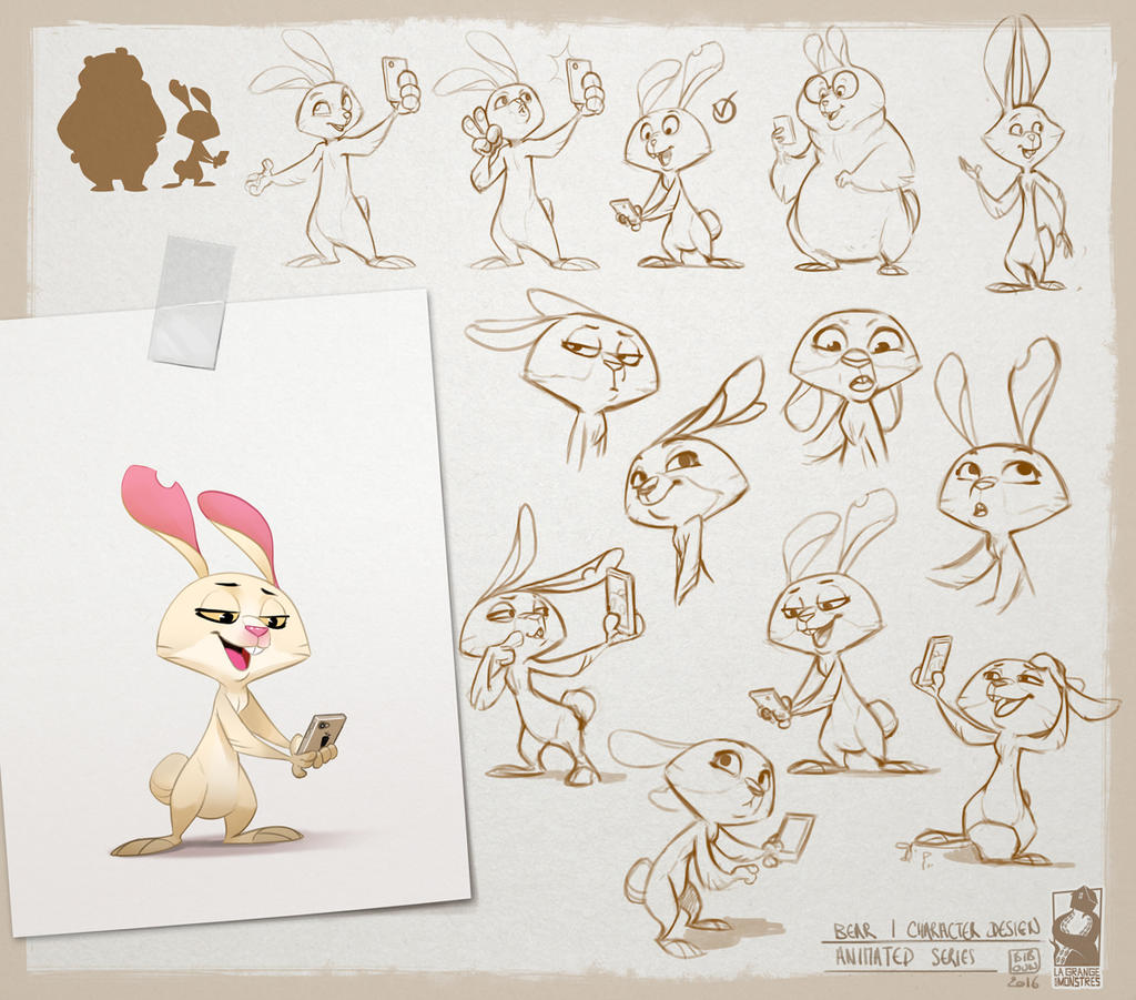 Grumpy Bear -rabbit- Part3 by bib0un