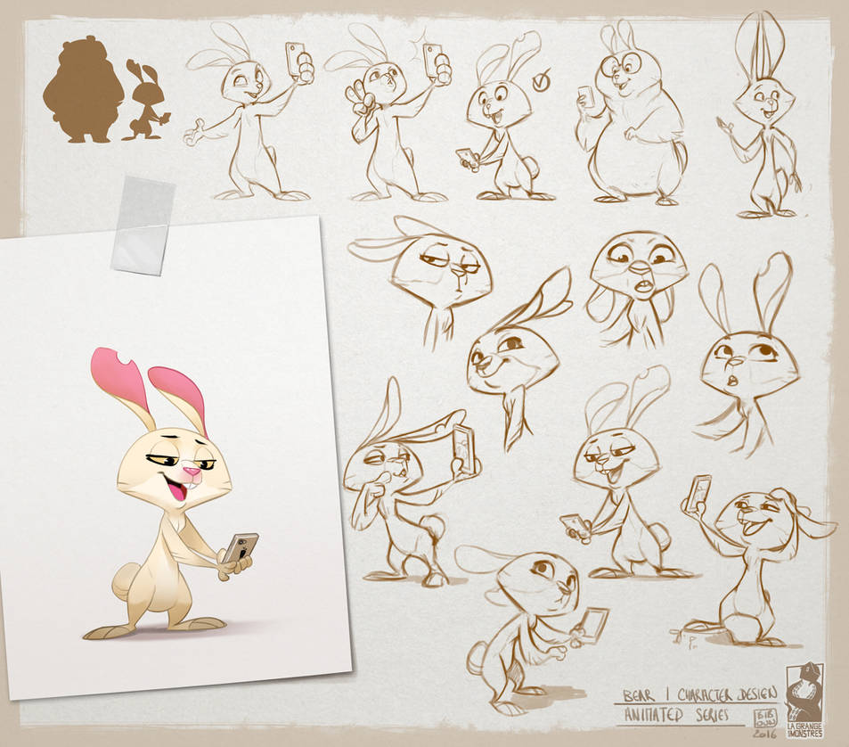 Grumpy Bear -rabbit- Part3 by bib0un