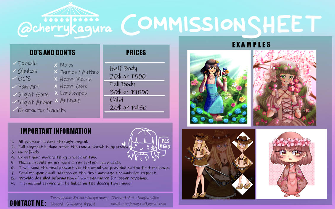 Commission Sheet By Simjhang On DeviantArt commission-sheet-by-simjhang-on-deviantart
