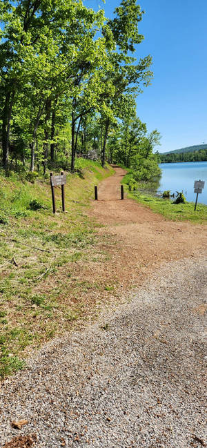 Lunker lake trail. Oak mountain. Alabama