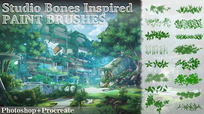 Studio Bones Inspired Paint Brushes
