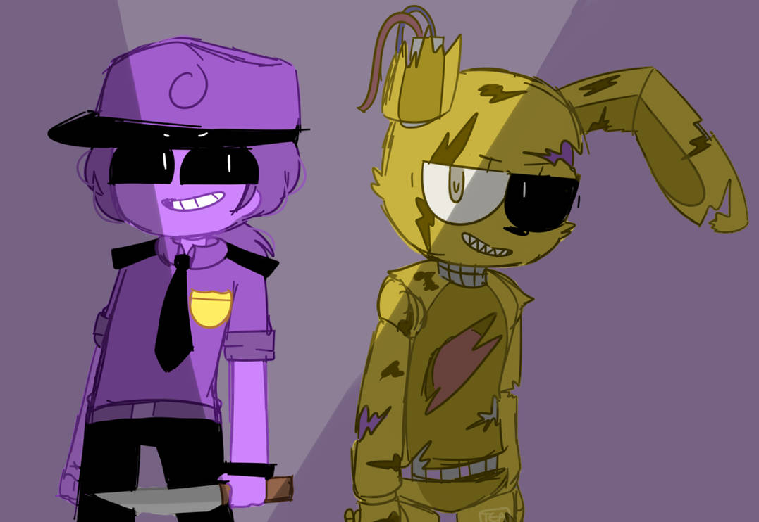 Purple Guy and Springtrap by Puppiii on DeviantArt