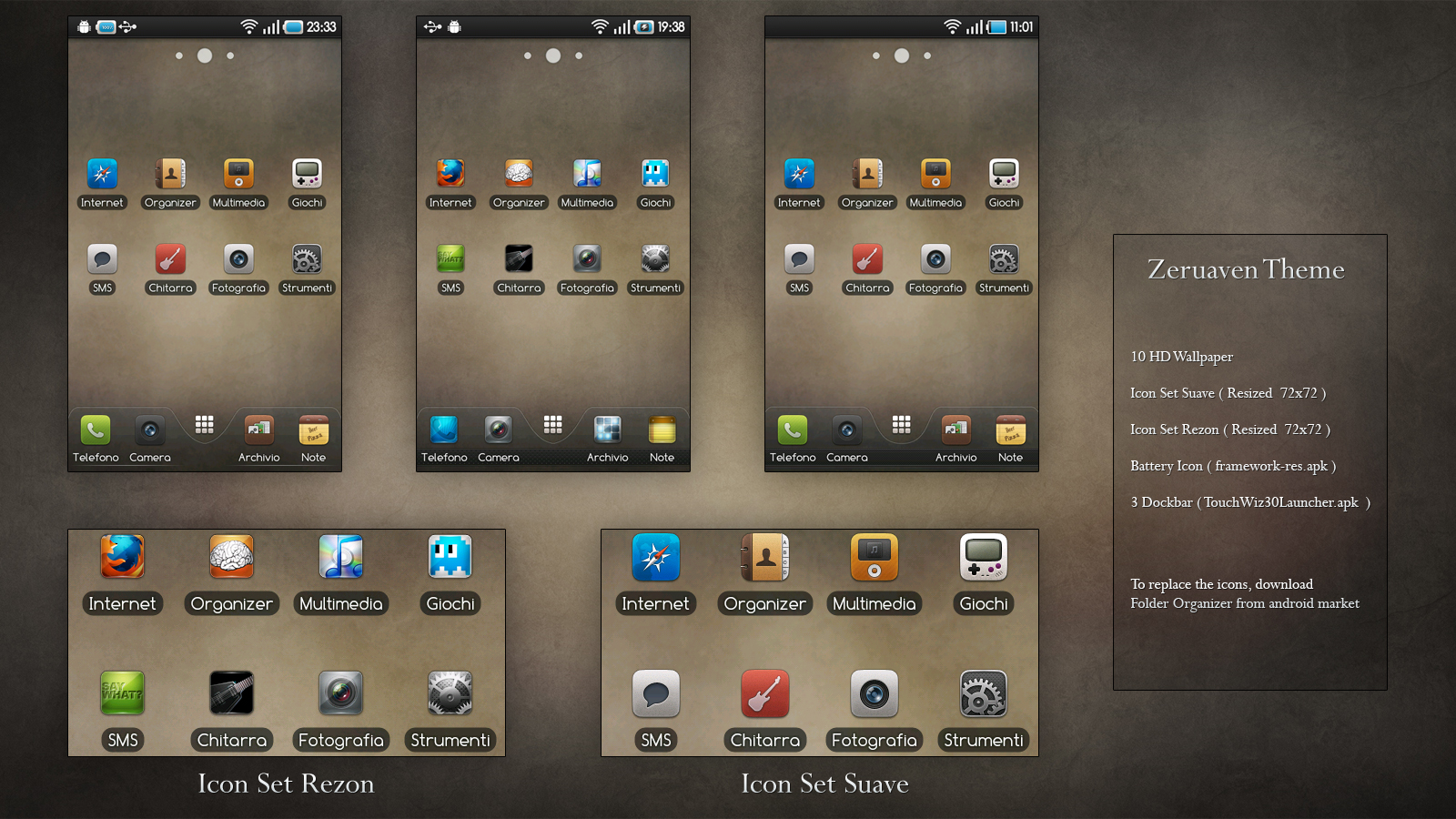 Zeruaven Theme SamsungGalaxyS