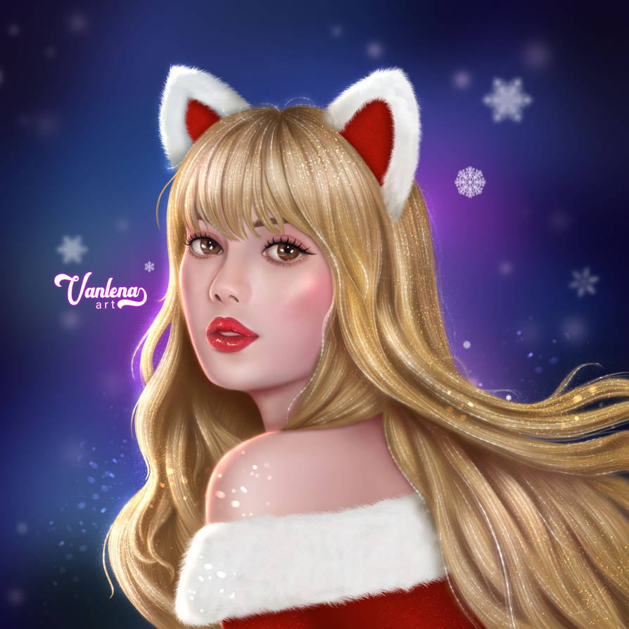 Lisa Blackpink Fan Art Christmas