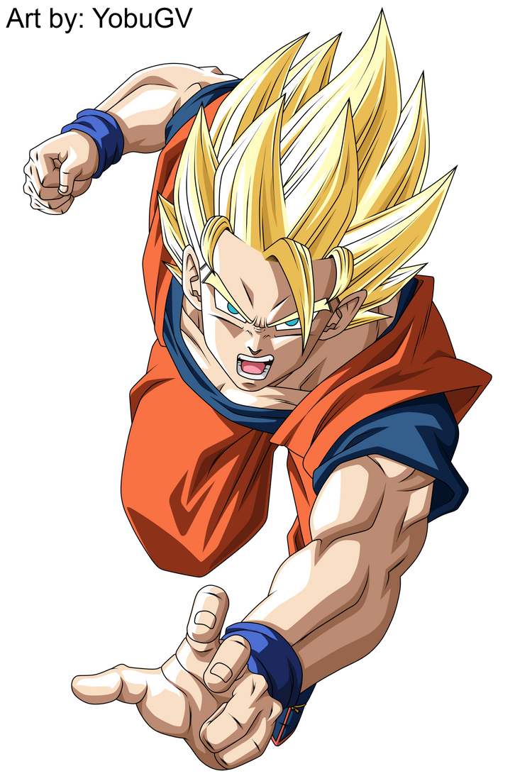 Goku Super Saiyan 2 by YobuGV on DeviantArt