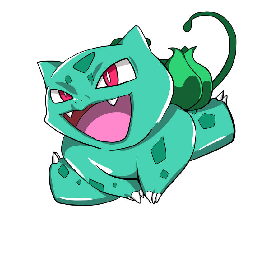 Bulbasaur Jumping by rainshika on DeviantArt