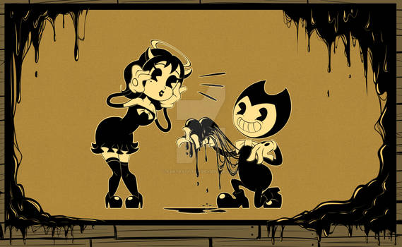 [BATIM FANARTCONTEST] Bendy and Alice Angel