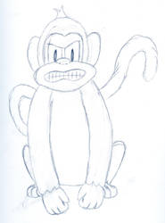 Monkey Sketch for Board Game