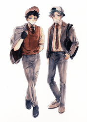 fashionable school boys