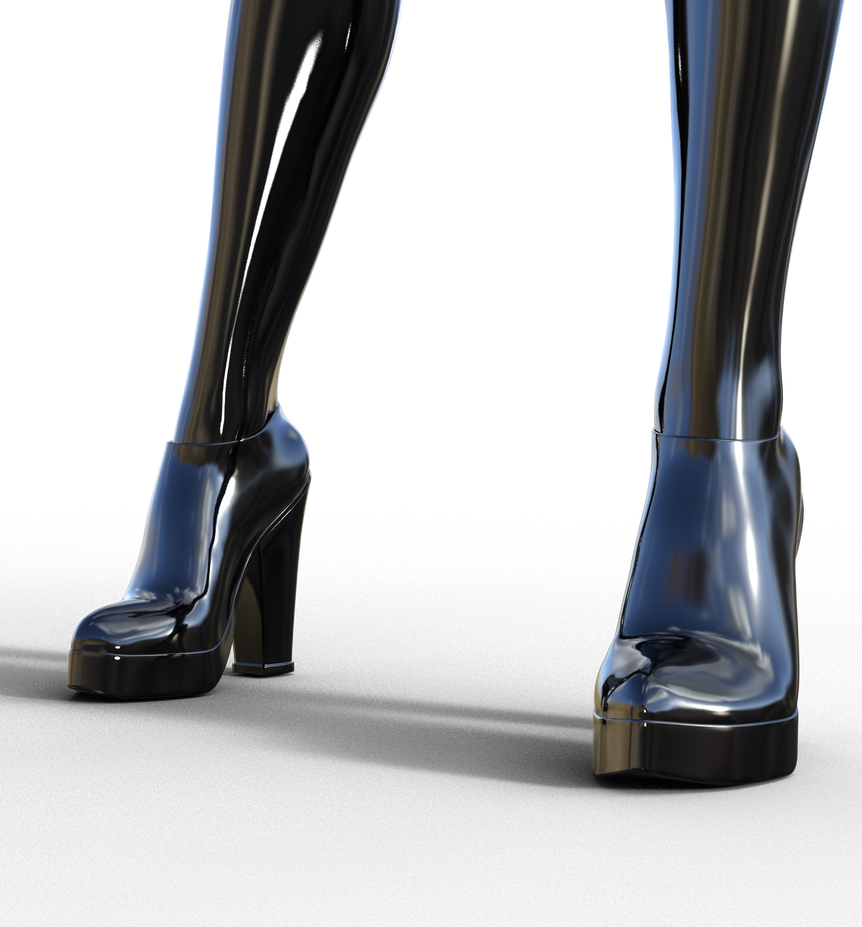 Latex Boots by chimatronx on DeviantArt
