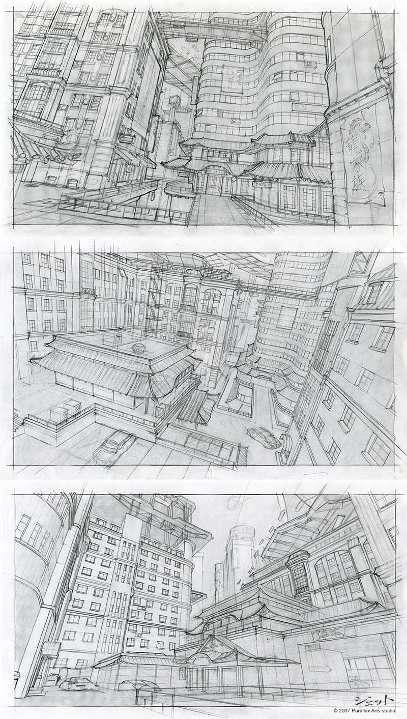 Nightfall City sketches