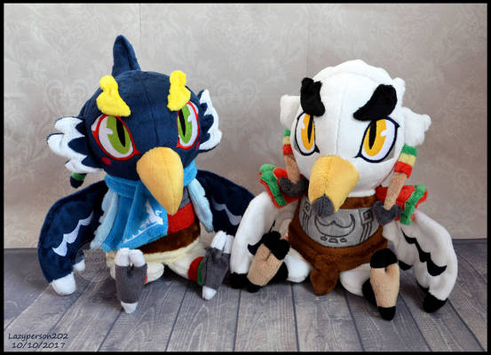 Revali and Teba plush set