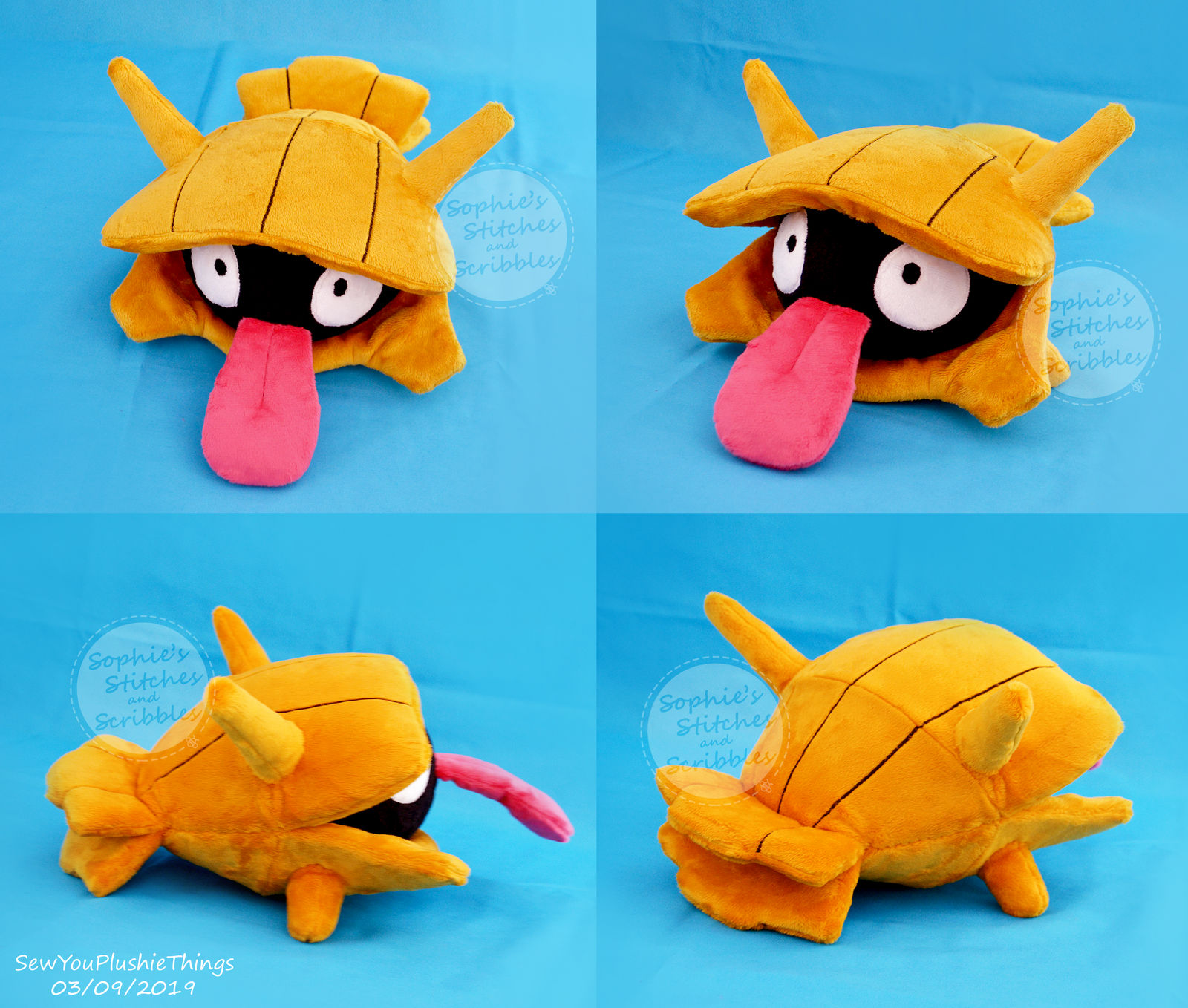 Shiny Shellder Medium Size Plush by SophiesPlushies on DeviantArt