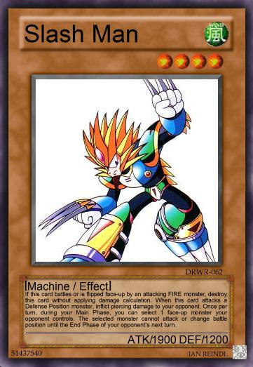 Yugioh Card: Slash Man by Powershade117 on DeviantArt