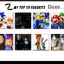 My Top 10 Duos