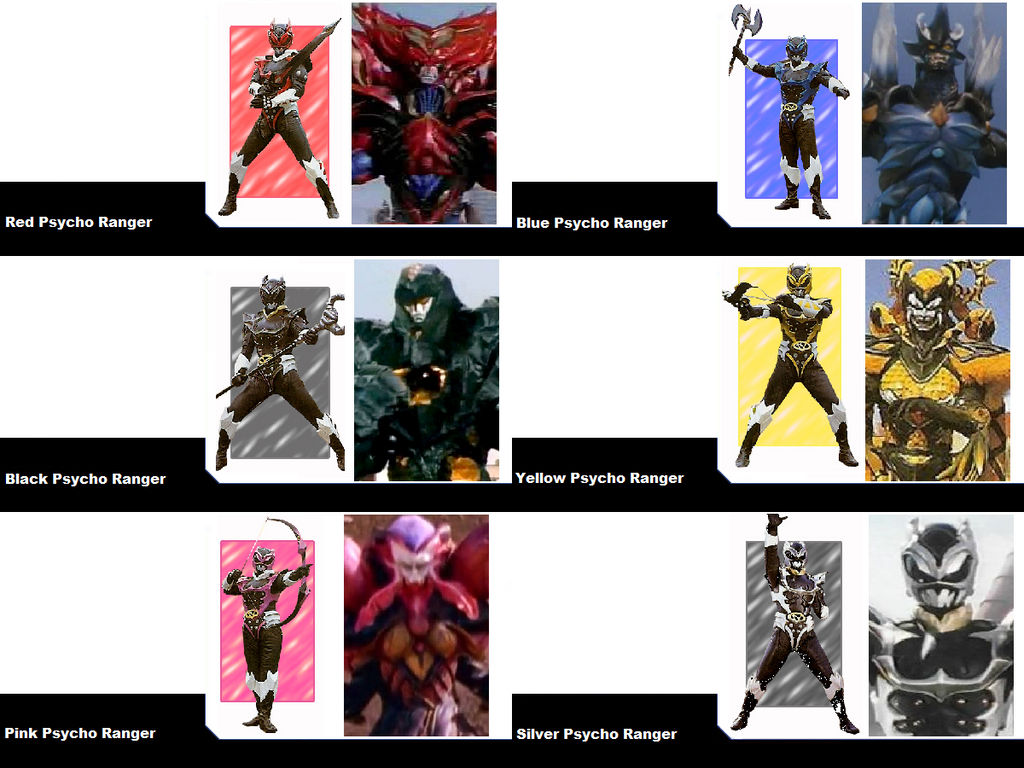Choose Your Ranger (Psycho Rangers) by Powershade117 on DeviantArt