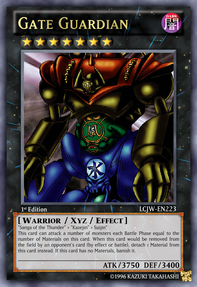 Yu Gi Oh Card Revamp Gate Guardian By Powershade117 On Deviantart