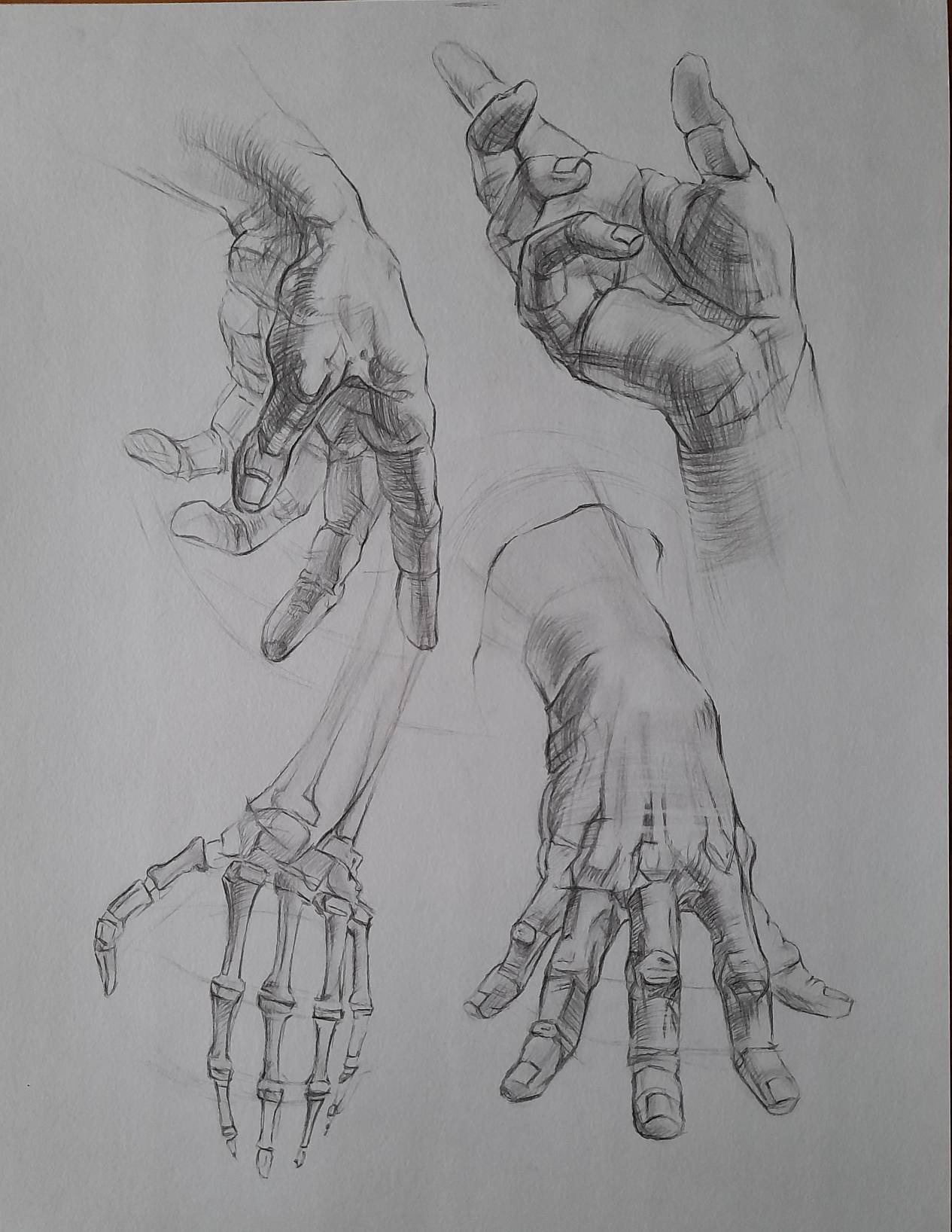 Draw Copy Hands. Educational drawing. Copying a drawing. by Khovss on DeviantArt