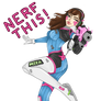 Nerf This! D.Va Sticker Artwork