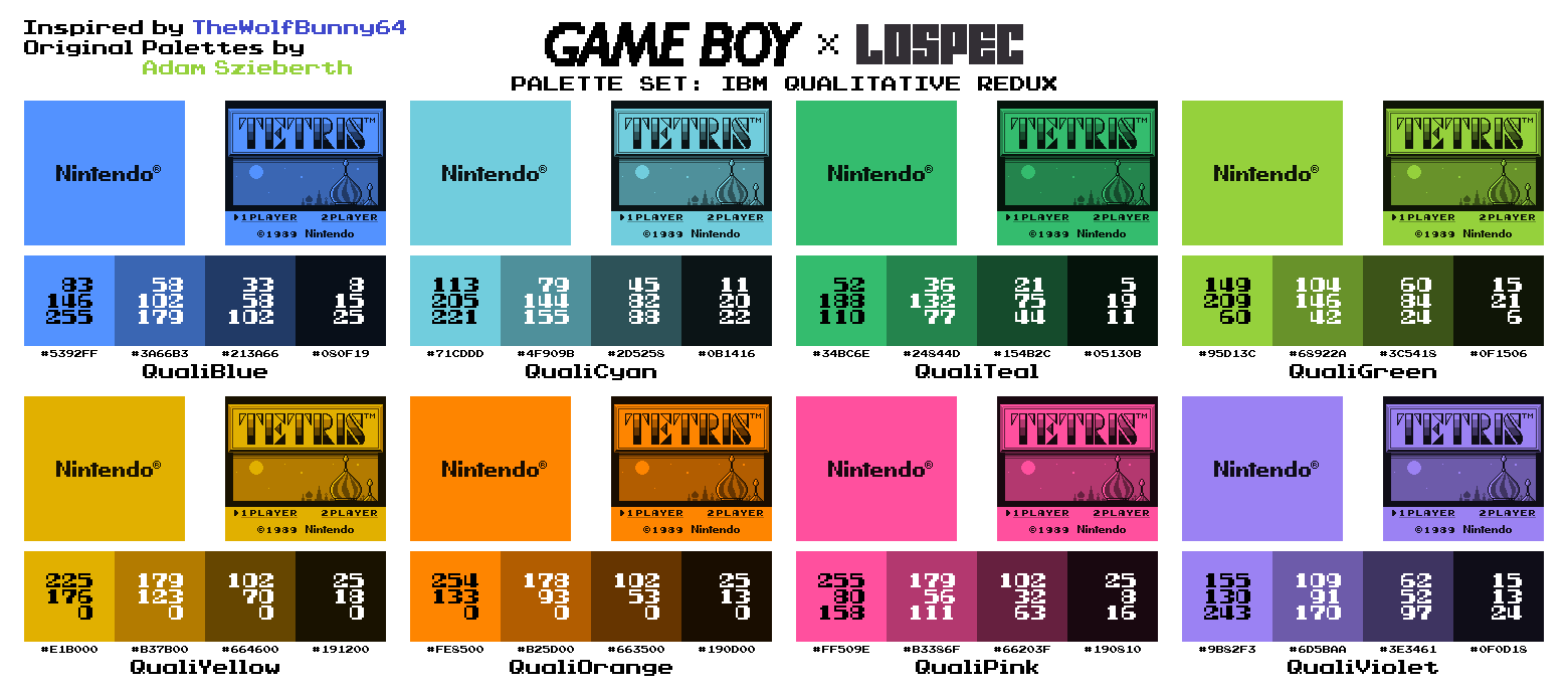 Game Boy Color Palettes at Amelie Woolley blog
