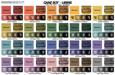 Game Boy Palette Set - Cool Rainbow