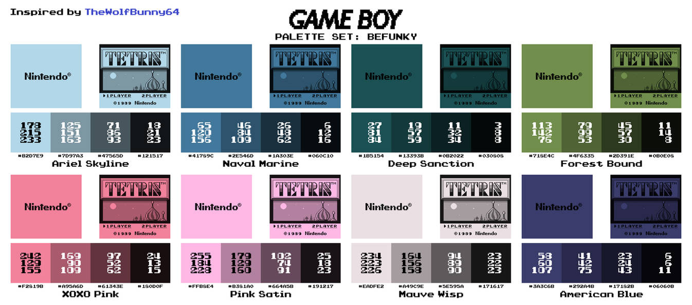 Game Boy Palette Set - BeFunky by AdvancedFan2020 on DeviantArt