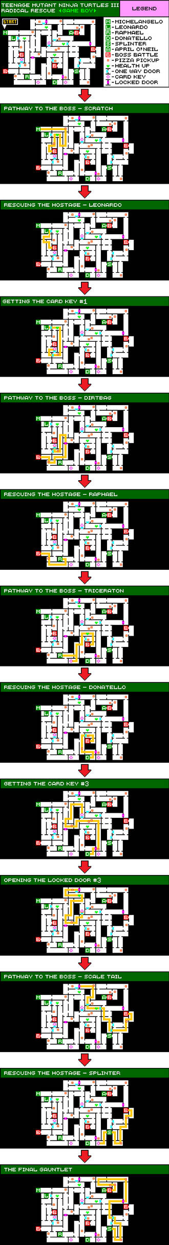 TMNT III: Radical Rescue - Map Guide by AdvancedFan2020 on DeviantArt