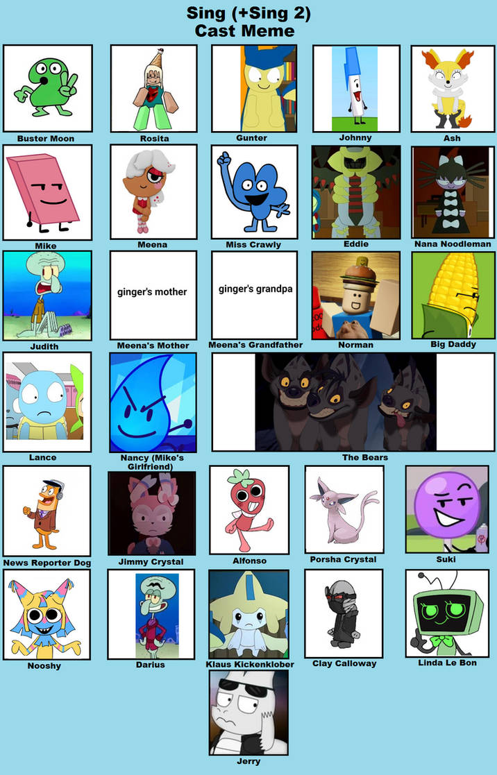 Songcast Meme Sing recast meme by uraniumfox20 on DeviantArt