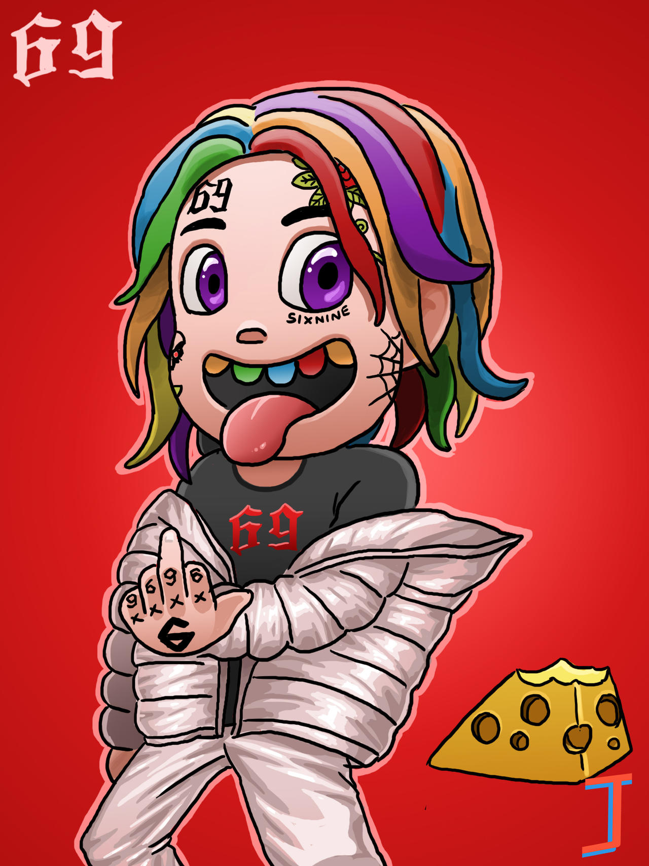 Six Nine Rapper Bitmap 6ix9ine by Junkcrab on DeviantArt