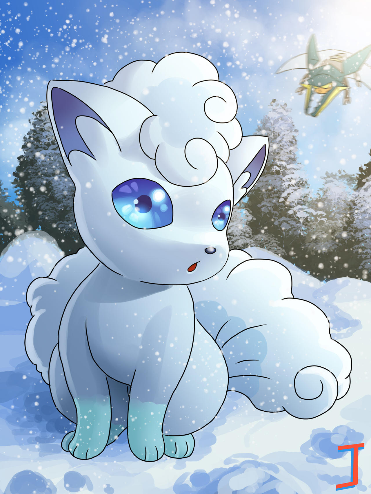 Alolan Vulpix by Junkcrab on DeviantArt